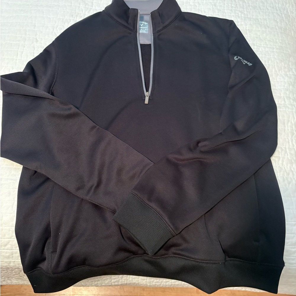 Calloway Men’s Black Quarter-Zip Sweater